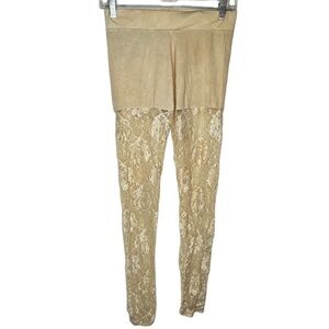 Body Central Footless‎ Lace Leggings